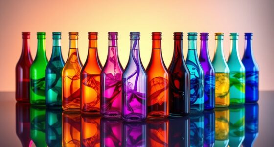 colorful fireplace glass cleaners