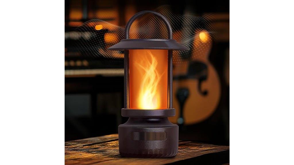 colorful flame bluetooth speaker