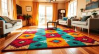 colorful hearth rug selection