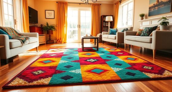 colorful hearth rug selection