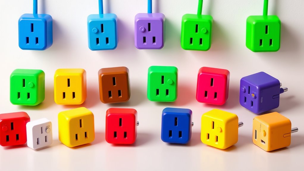 colorful smart heater plugs