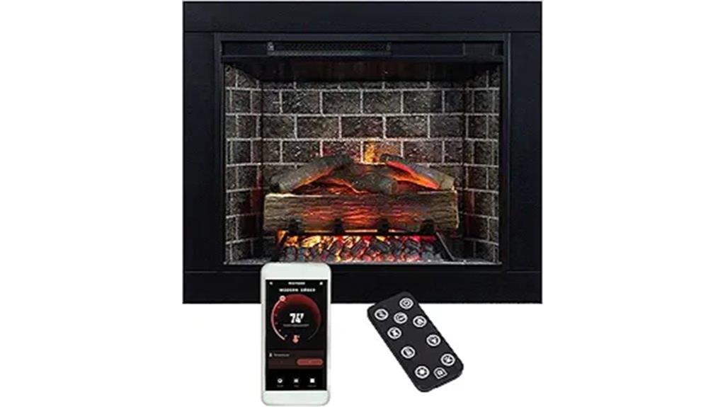 contemporary ember fireplace insert