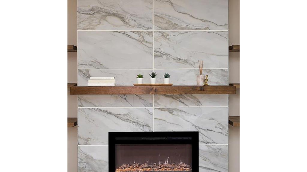 contemporary handcrafted floating shelf