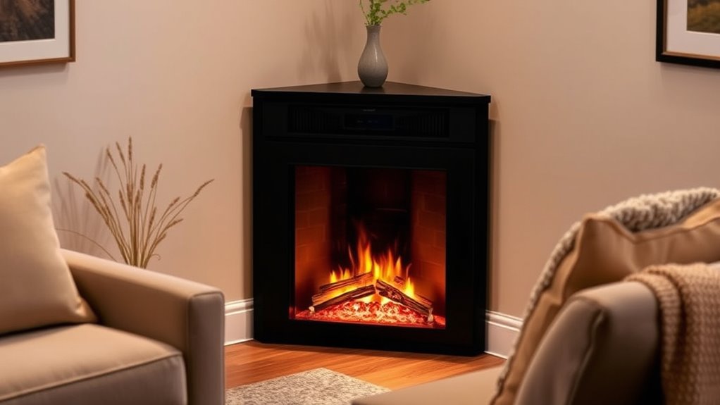 corner fireplace selection considerations