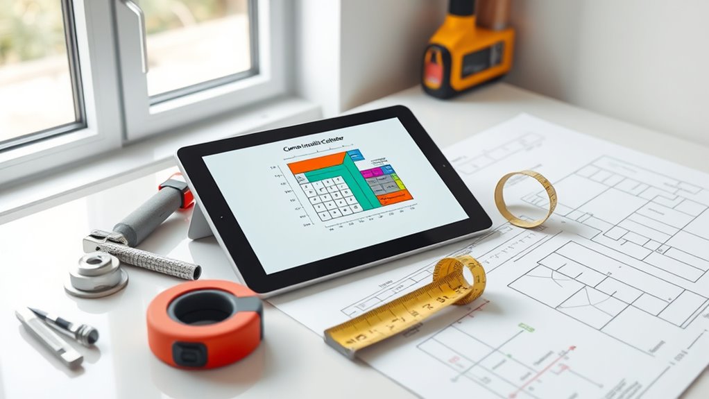 corner measurement calculation tool