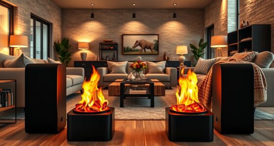 cozy flame sound speakers
