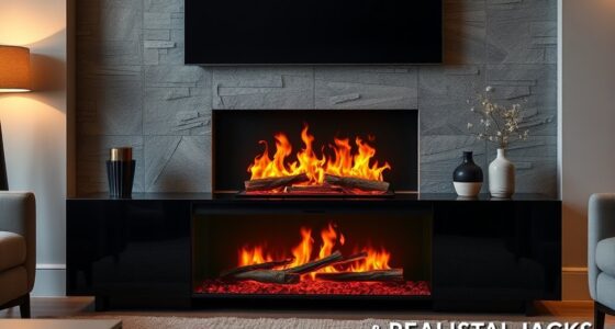 cozy realistic fireplace options