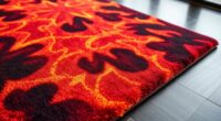 cozy realistic flame rugs