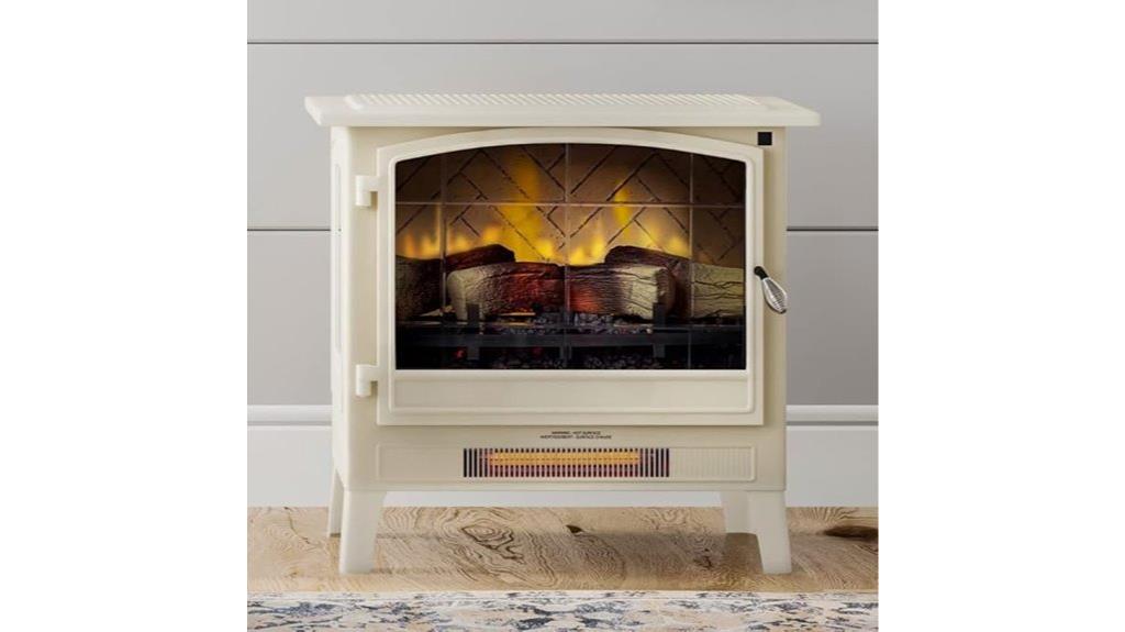 cream country living fireplace