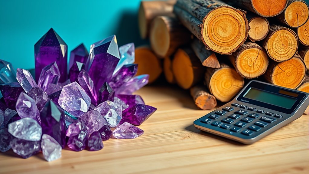 crystals versus logs comparison