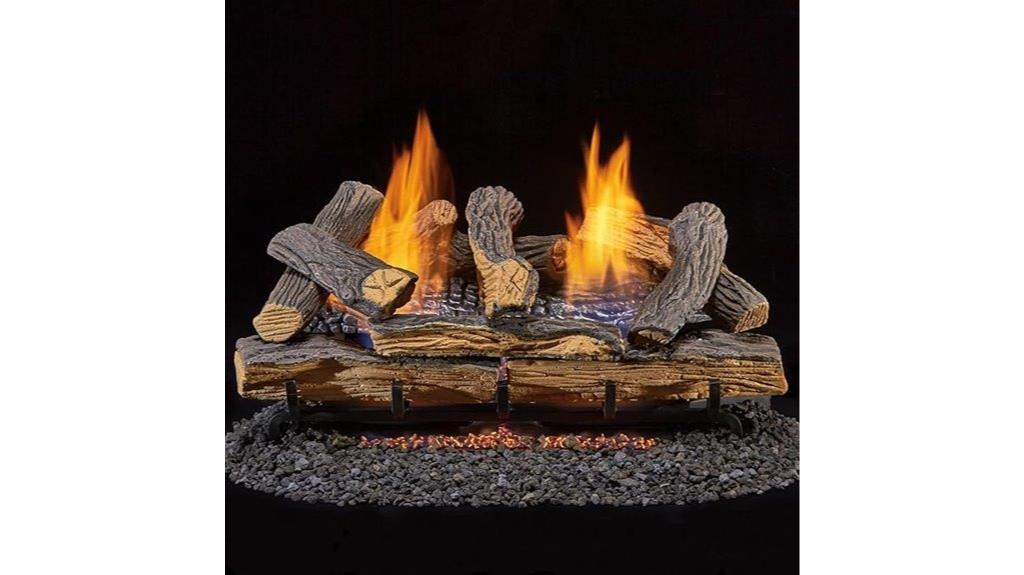 dual fuel ventless logs