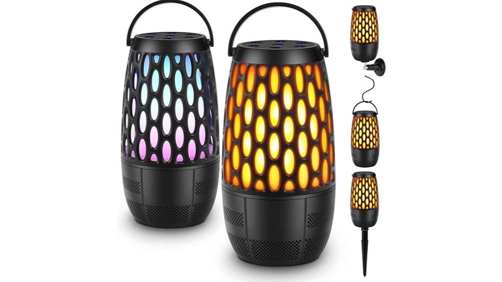 dual light up bluetooth speakers