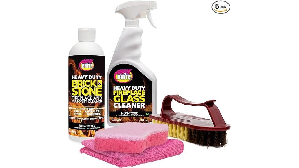 easy fireplace cleaning kit