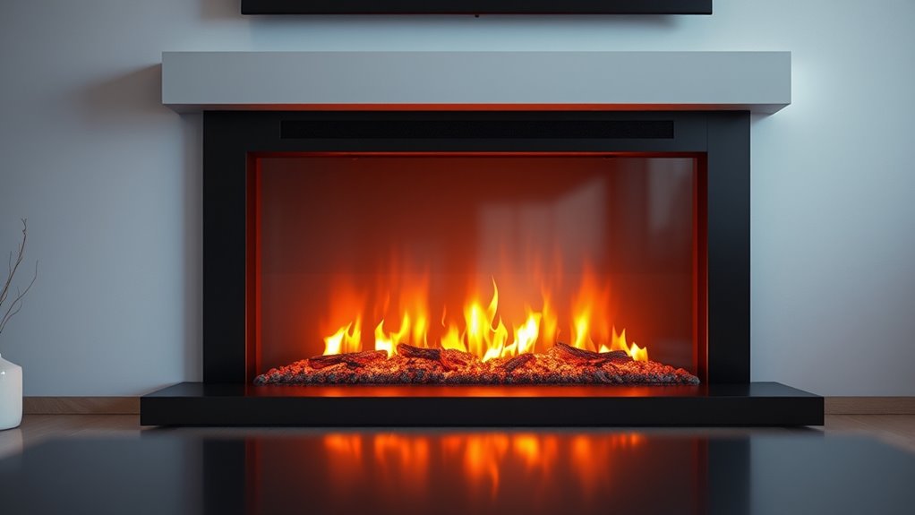 electric fireplace heat variability