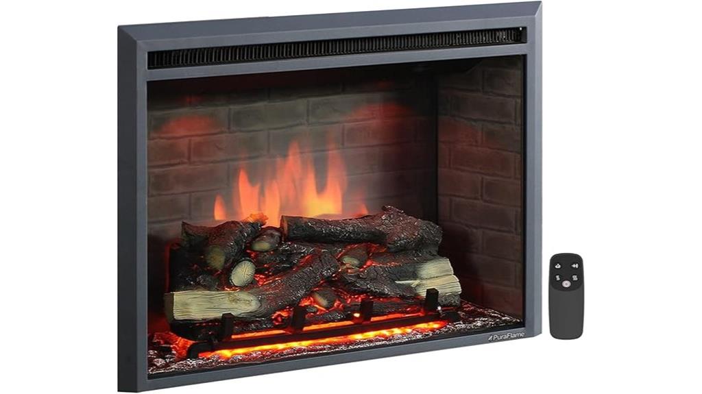 electric fireplace insert remote