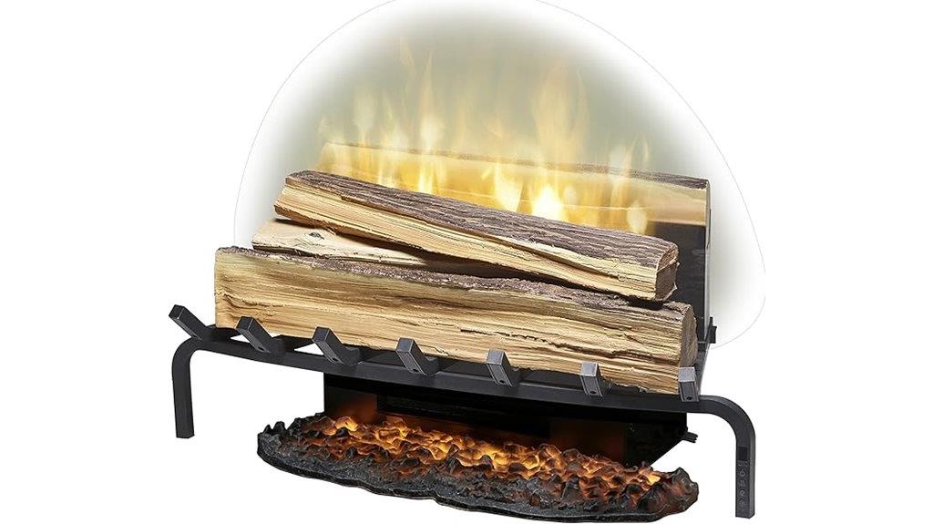 electric fireplace log set