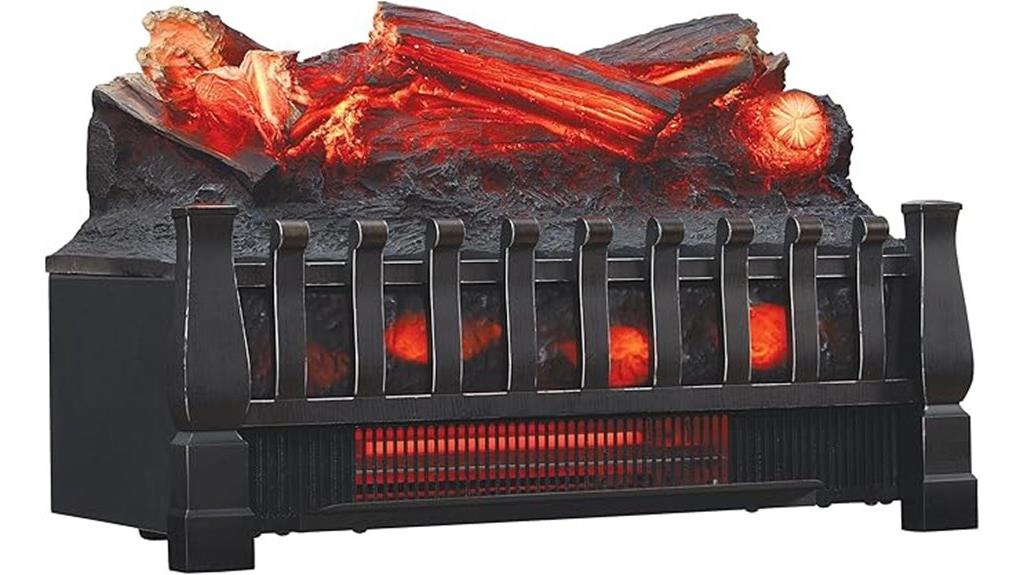 electric fireplace log set