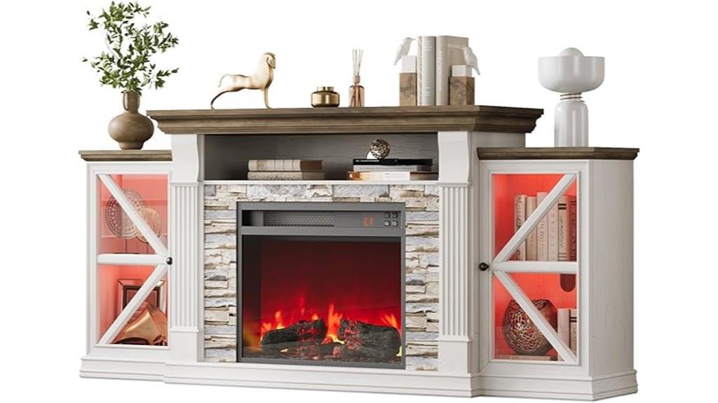 electric fireplace tv stand