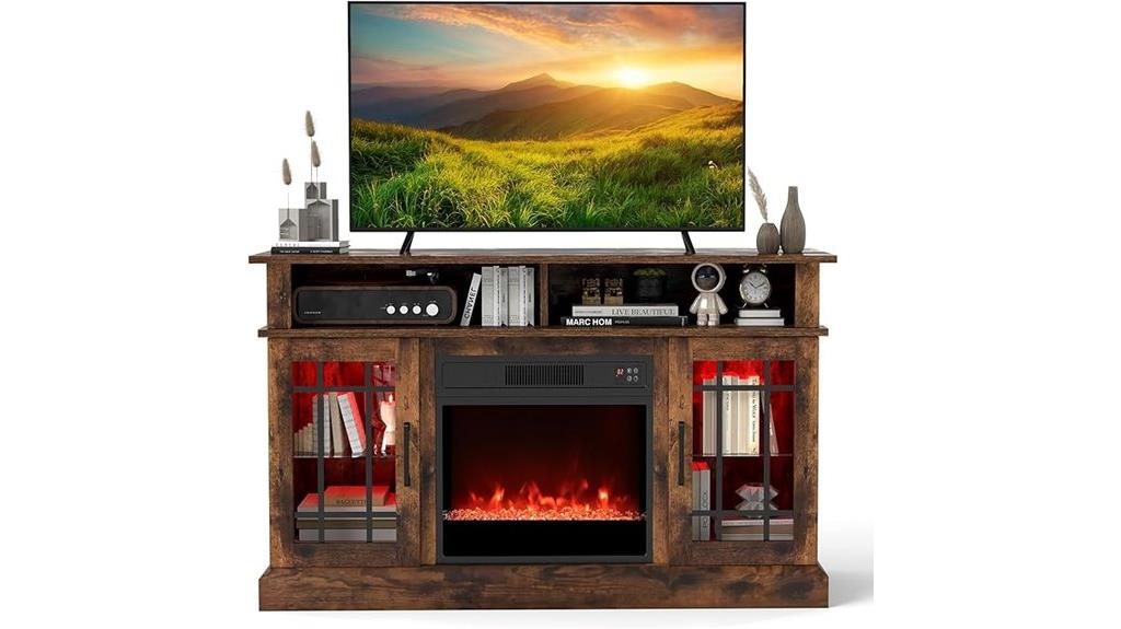 electric fireplace tv stand