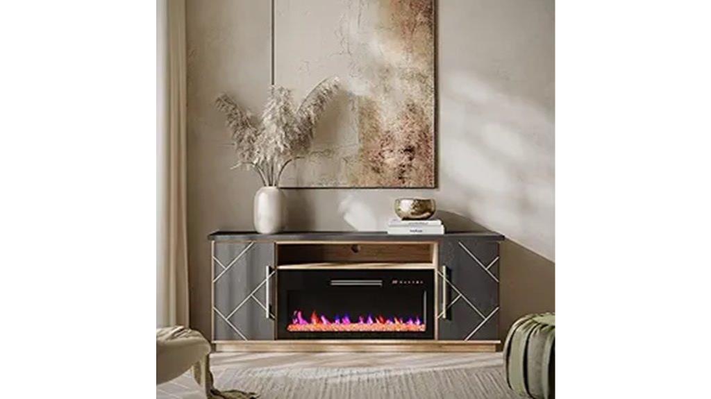 electric fireplace tv stand