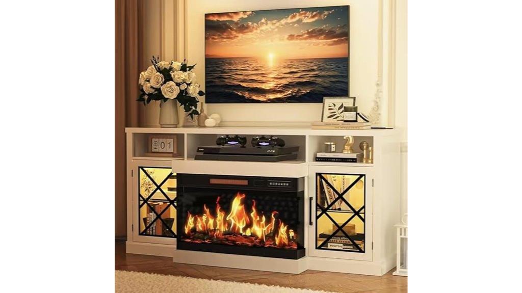 electric fireplace tv stand