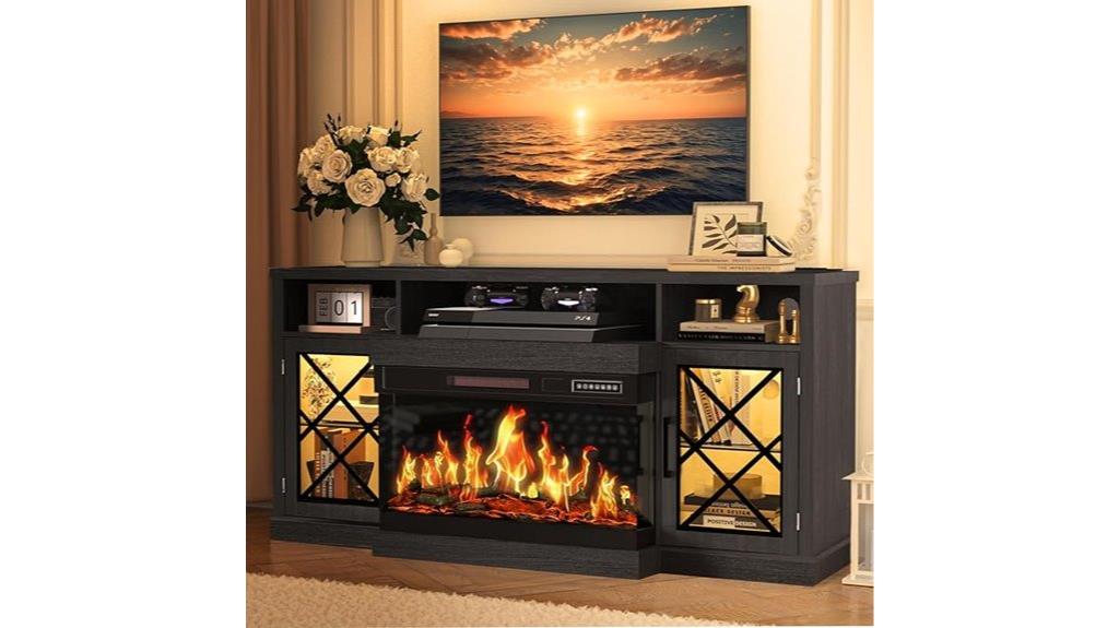 electric fireplace tv stand