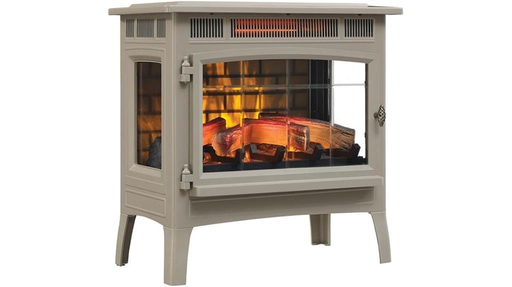 electric fireplace with 3d flames
