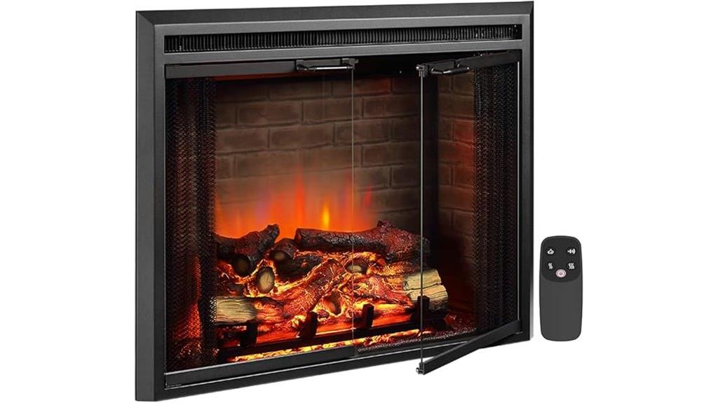 electric fireplace with crackling