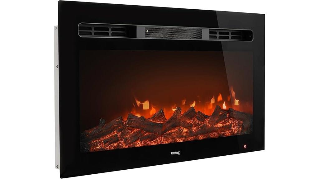 electric fireplace with remote