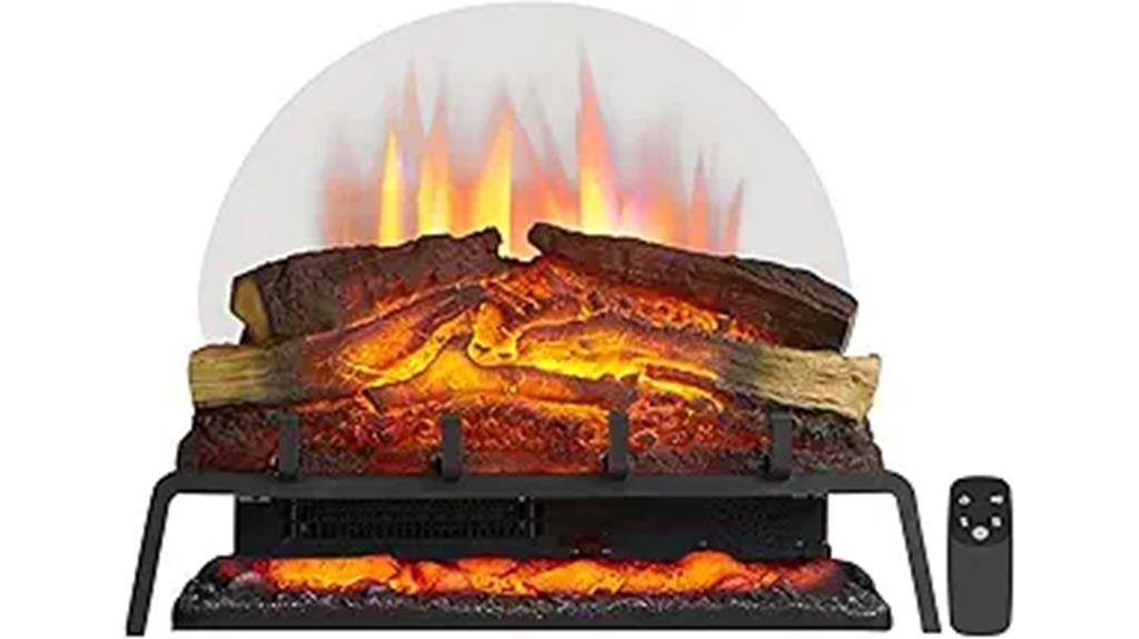 electric fireplace with remote