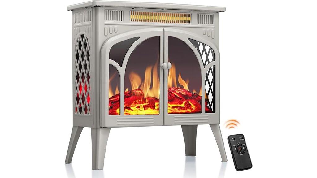 electric fireplace with remote