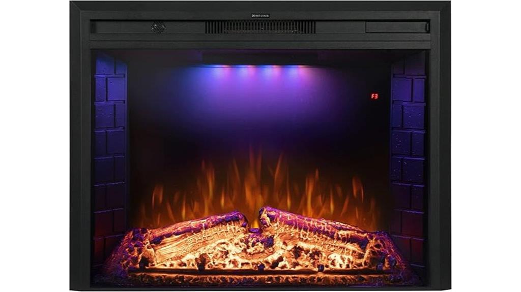 electric fireplace with safety