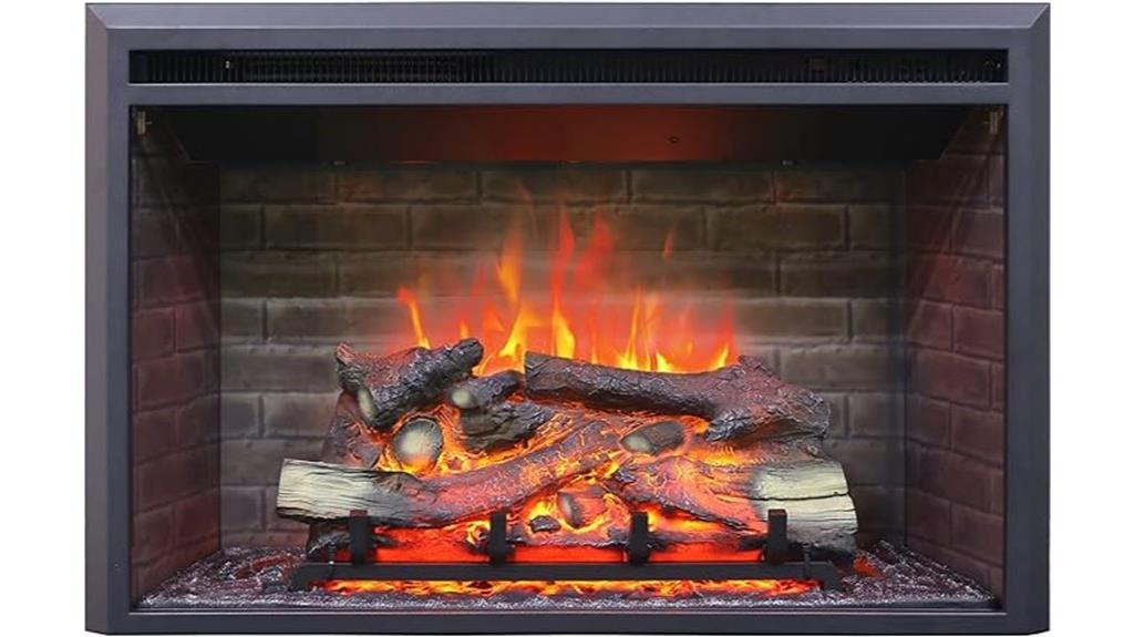 electric fireplace with speaker