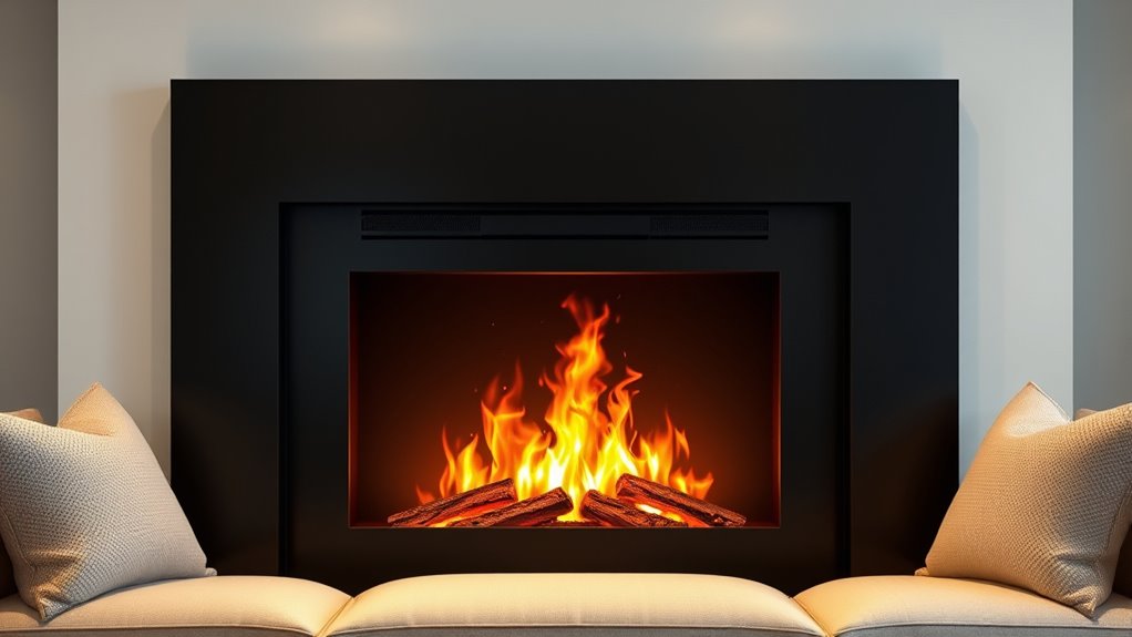 electric fireplaces provide warmth
