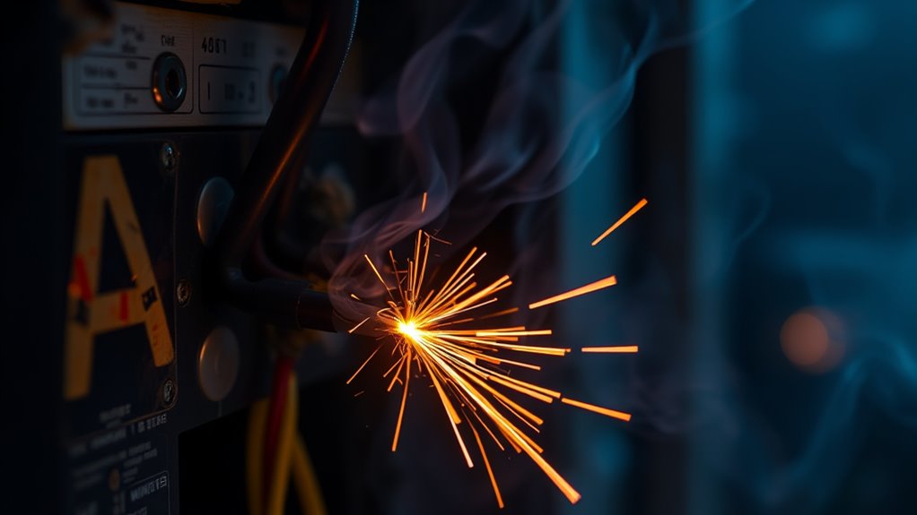 electrical fire warning signs