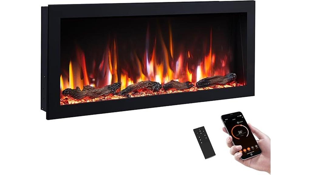 elegant 42 inch electric fireplace