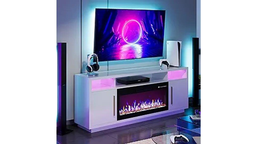 elegant fireplace tv stand