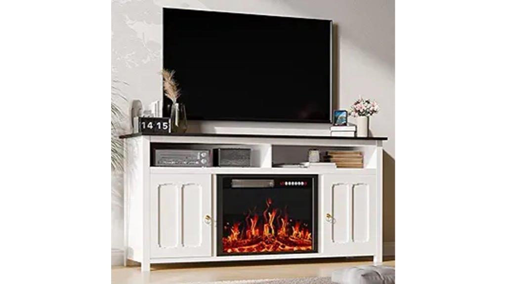 elegant fireplace tv stand