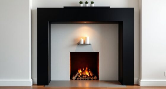 elegant narrow fireplace designs