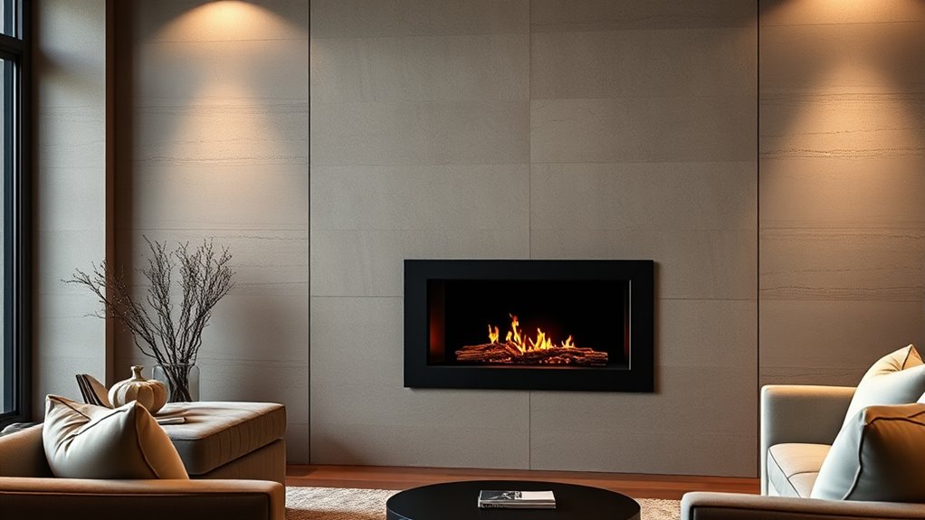 elegant quiet fireplace frames