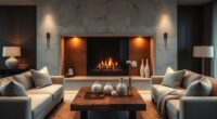 elegant serene fireplace surrounds