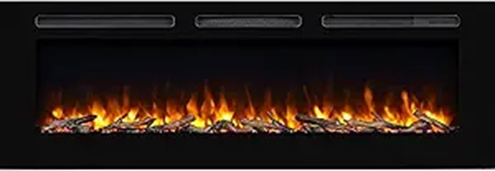 elegant wall mounted fireplace