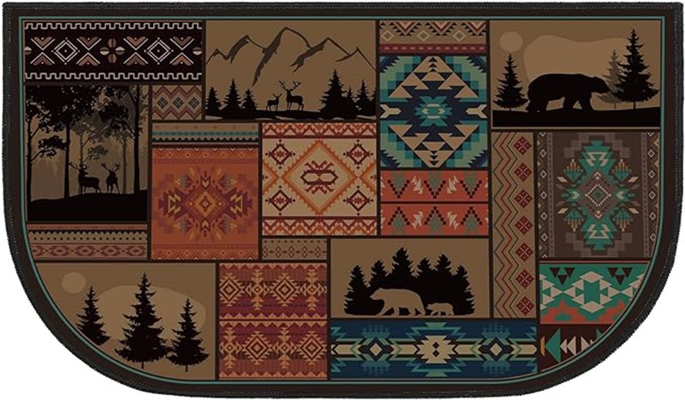 fireplace hearth rug
