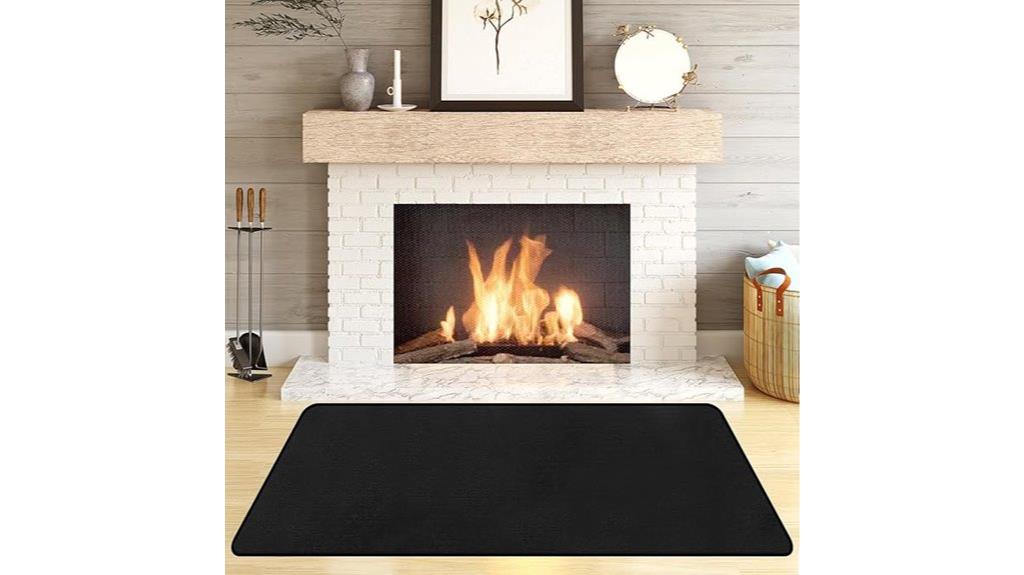 fireproof hearth floor mat