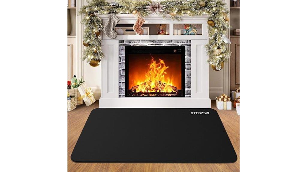 fireproof hearth mat dimensions
