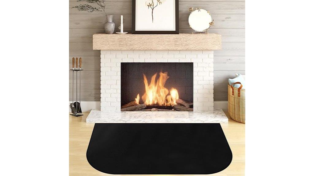fireproof hearth mat