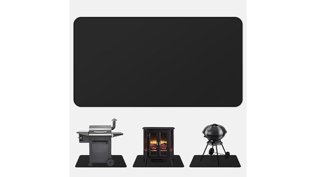 fireproof hearth rug