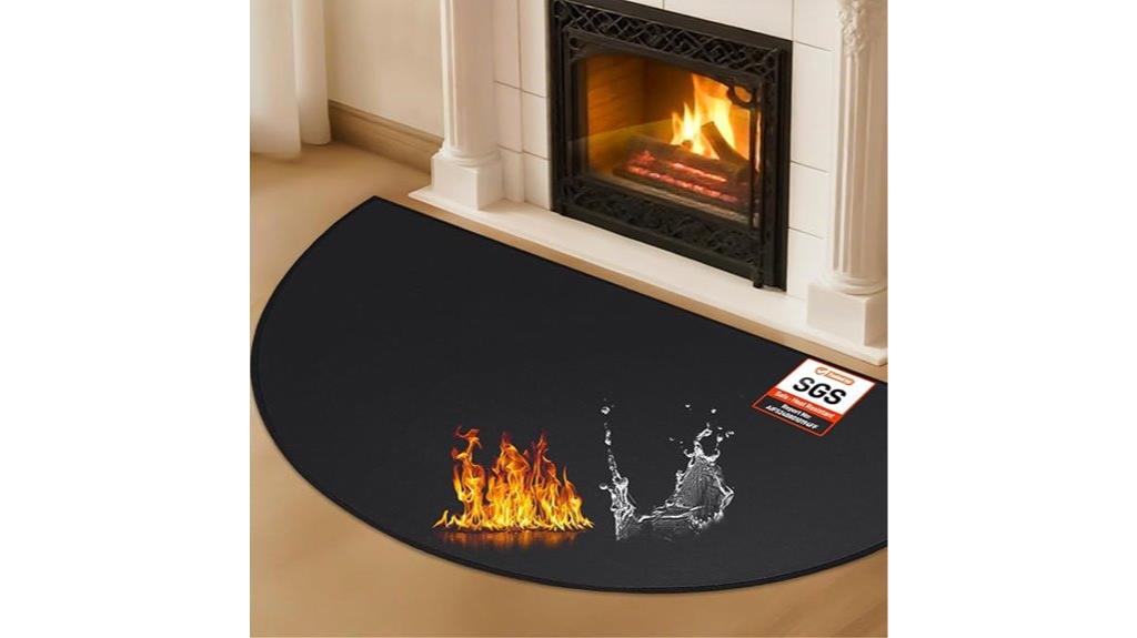 fireproof hearth rug 59x32
