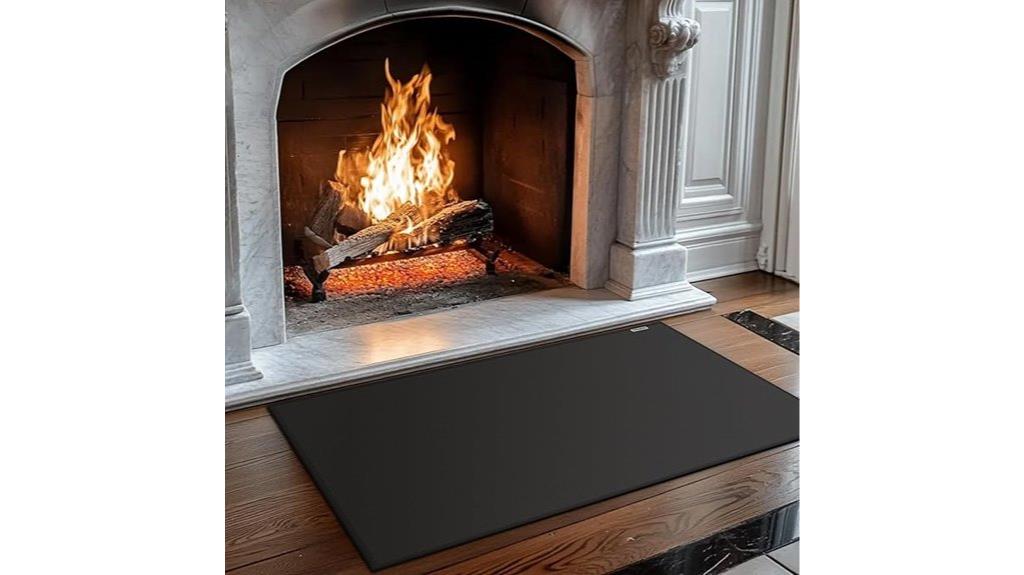 fireproof hearth rug mat
