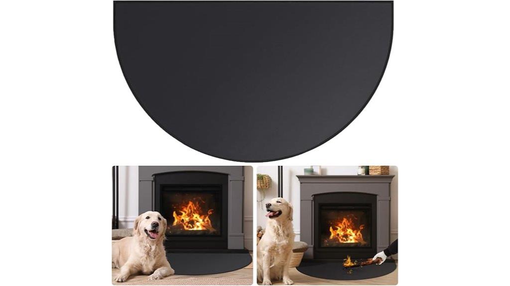fireproof hearth rug mat
